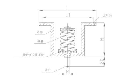 V型吊式减震器产品